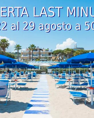 LAST MINUTE 29/8 - 1/9 con servizio spiaggia