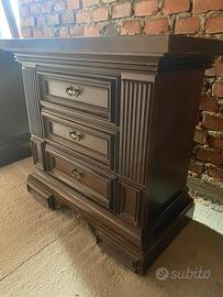 2 comodini in pioppo