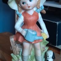 Statuina vintage bambina