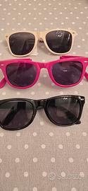 stock 3 paia di occhiali unisex da sole stile Rayb
