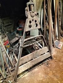 banco morsa e filiera idraulica