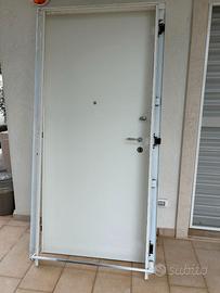 PORTA BLINDATA CORAZZATA BIANCA L 95 x H 233 cm