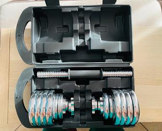 Manubri Palestra 15kg con Valigetta