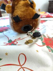 peluche riccio salvadanaio