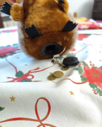 peluche riccio salvadanaio