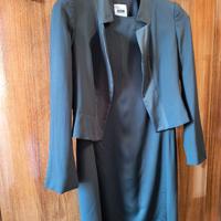 Moschino tailleur grigio-verde