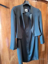 Moschino tailleur grigio-verde