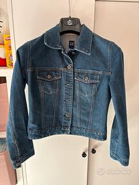Giacca jeans GAP donna corta denim S blu