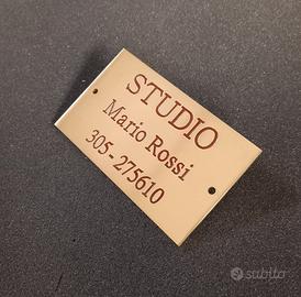 Targhe in ottone personalizzate