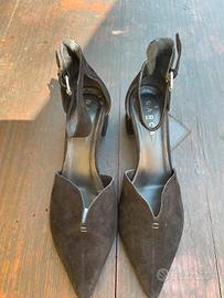 scarpa décolleté scamosciata nera Barca