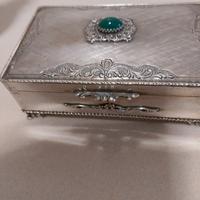 antica scatola in argento 800 