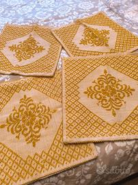 4 copri cuscini fatti a mano da artigiani sardi