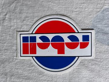 adesivo vintage anni '80 rebell