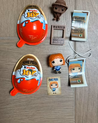 Nami e Luffy Wanted OnePiece Kinder Joy