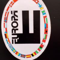 ADESIVO Europa vintage anni 80