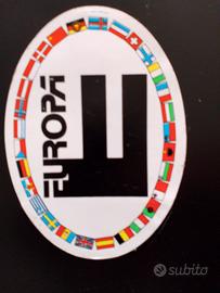 ADESIVO Europa vintage anni 80