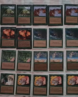 Magic the Gathering vecchie edizioni Lotto 1 Verde