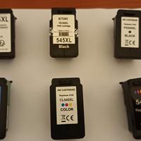 6 Cartucce VUOTE compatibili Canon 545 Xl 546 xl