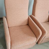 Coppia di poltrone reclinabili 