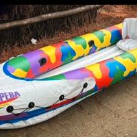 canoa gonfiabile 3 posti