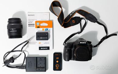 Sony A57 + Sony 18-55 + 2 obiettivi Minolta