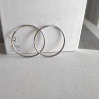 SALDI: Orecchini a cerchio in Argento - 4 cm