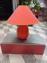 lampada da tavolo vintage anni '70 con base cerami