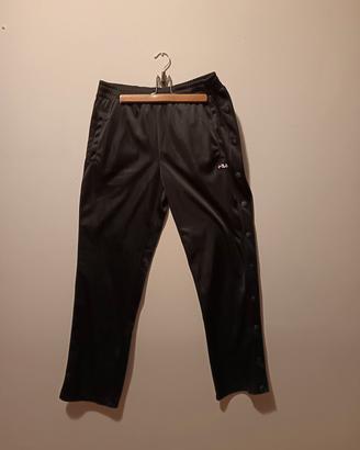 pantaloni Fila neri con bottoni laterali taglia M