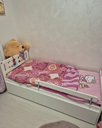 Lettino Ikea Kritter con cassetti contenitore