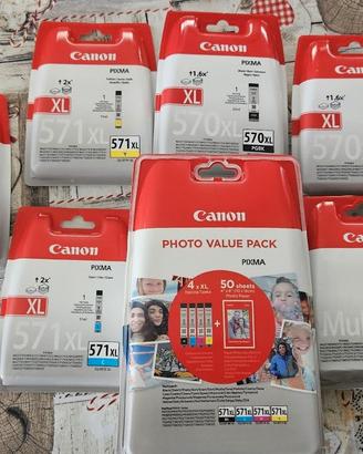 Canon 571XL originali + carta fotografica (Value P