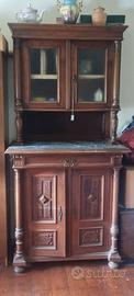 Credenza vetrina antica per salotto