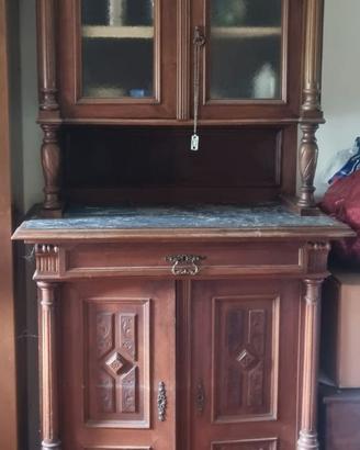 Credenza vetrina antica per salotto