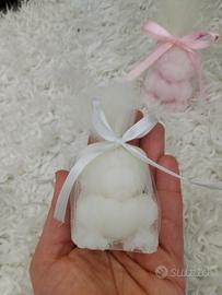 candele a forma di teddy 