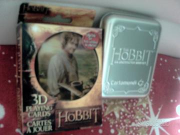 Carte poker Lo Hobbit 3D,doppia scatola,sigillate
