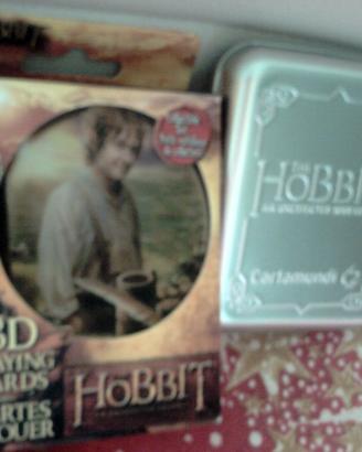 Carte poker Lo Hobbit 3D,doppia scatola,sigillate