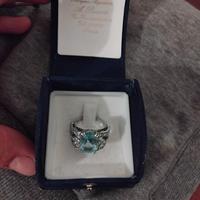 Anello Oro Acquamarina Diamanti