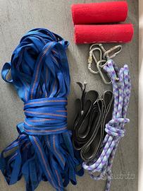 SLACKLINE LONGLINE 30 metri + KIT PARANCO