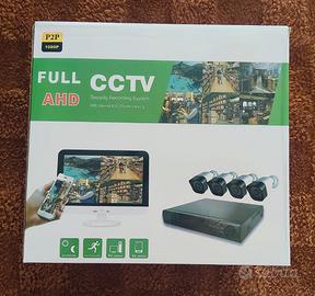 Kit di videosorveglianza Full CCTV AHD (4) canali 