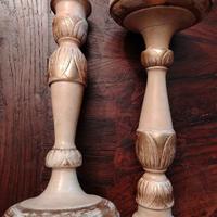 Arte sacra:coppia di porta-ceri fiorentini vintage