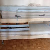 letto a ponte/scomparsa, simile ad un castello bas