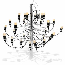 Lampadario design acciaio Flos 2097/30