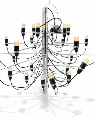 Lampadario design acciaio Flos 2097/30