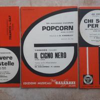 VECCHI SPARTITI MUSICALI ANNI 70 (1971/72) VINTAGE