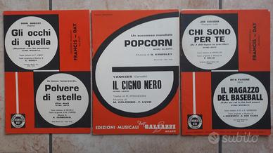 VECCHI SPARTITI MUSICALI ANNI 70 (1971/72) VINTAGE