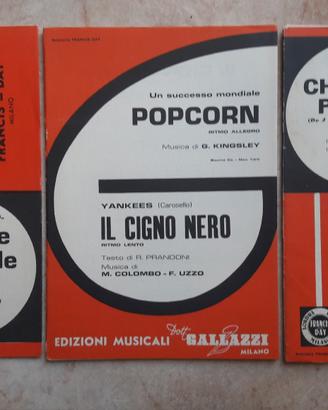 VECCHI SPARTITI MUSICALI ANNI 70 (1971/72) VINTAGE