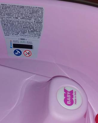 Vaschetta bagnetto rosa onda baby