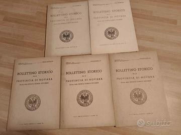 Bollettino Storico Prov.Novara 5pz - da collezione