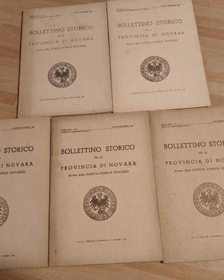 Bollettino Storico Prov.Novara 5pz - da collezione