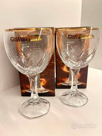 Coppia Calici Birra Grimbergen Nuovi Originali