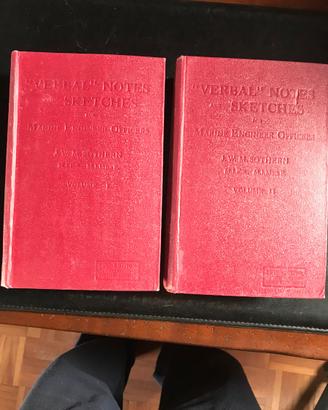 Verbal notes and sketches for marine engineer off.